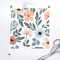 Coral Floral Sage Green Leaf Pretty Flowers Delicate Garden Custom Printed Fabric by Spoonflower Various Fabrics by the Yard or Fat Quarter